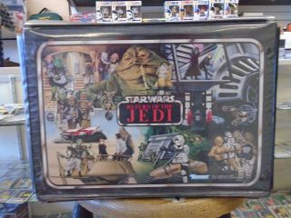 Vintage Star Wars Return Of The Jedi Action Figure Case W/2 Red Trays Rare 1983