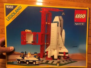 Vintage Legoland Town System Space Shuttle 1682 W/ Box & Instructions