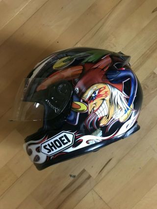 Rare Shoei Rf - 1000 Troy Lee Joker / Picotte Edition Helmet Sz M