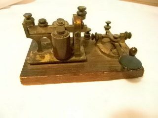 Antique Vintage Bunnell Telegraph Key And Sounderu