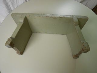Vintage Well Made Mortise & Tenon Milking Step Stool Painted Mission Primitive 5