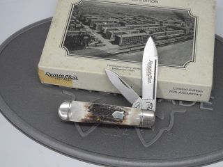 Vintage Remington R106 75th Anniversary Silver Bullet Folding Jack Knife Nos