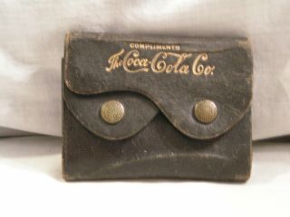 Vintage Compliments The Coca Cola Co Coin Purse And Billfold