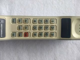 Vintage Rare Motorola 8000 - White Brick Cell Phone 5