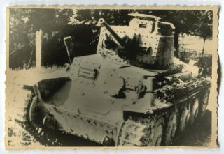 German Wwii Archive Photo: Panzer 38 (t) Skoda Tank