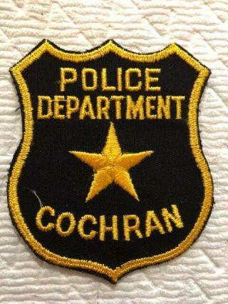 Old Vintage Cochran Police Patch California