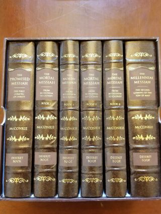 Rare Leather The Mortal Messiah Series Bruce R.  Mcconkie Box Book Set Lds Mormon