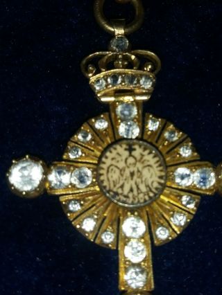 RARE 18th Century French Masonic Rosicrucian Vermeil w/ Crystals Jewel Medal 2