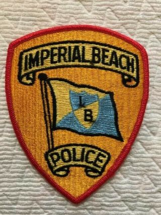 California Vintage Police Patch Imperial Beach Police