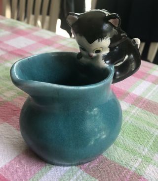 Rare 1930’s Geppetto Pottery Figaro Creamer Brayton Laguna Disney