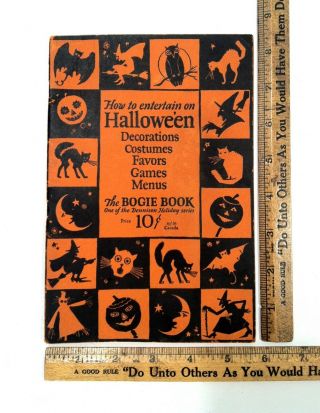 Vintage 1920’s Dennison Halloween Die Cut Reference Bogie Book