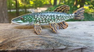 Northern Pike Decoy By Todd Pekelder - Ice Spearing Lure -