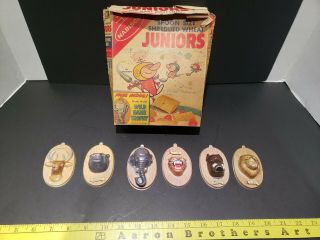 Rare Vintage 1950s Nabisco Cereal Premiums - Wild Game Trophy - 6 Heads & Box