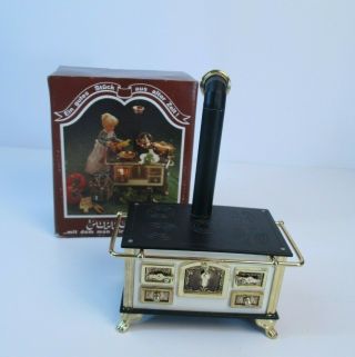 Puppenherd Vtg Metal Dollhouse Ornate Stove 1:12 Scale Miniature Bodo Henning