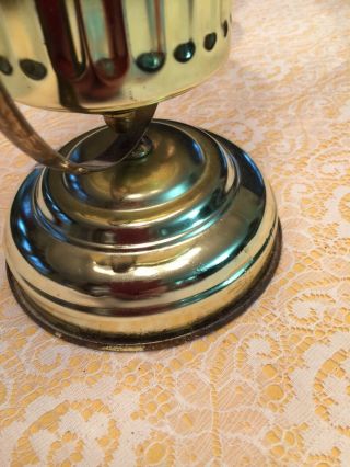 Vintage Oil Burning Brass Kerosene Lamp HOMCO Interior Wall Hung Or Table Lamp 5