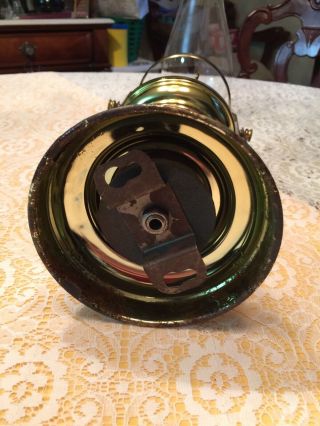 Vintage Oil Burning Brass Kerosene Lamp HOMCO Interior Wall Hung Or Table Lamp 6