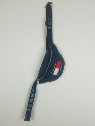 Rare Vintage 1990s Tommy Hilfiger Flag spell out Fanny Pack Hip Pack Butt Bag. 3