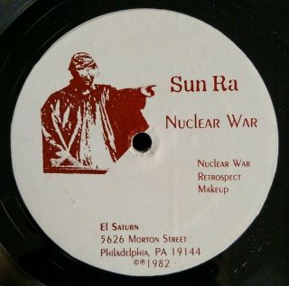Sun Ra Nuclear War / Celestial Love 1982 Usa Lp El Saturn Very Rare