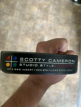 Scotty Cameron Studio Style Newport Putter - 35” - Rare - Custom Matte Black