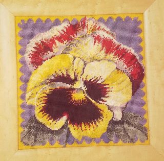 Ehrman Elian Mccready Tapestry Needlepoint Kit Mini Primulas Floral Vintage 9x9