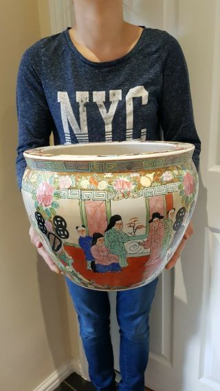 Vintage Very Large Chinese Famille Rose Vase/pot