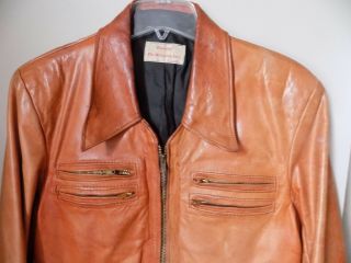 Gandalf The Wizard Detroit Vintage Leather Jacket 1960s - 70 