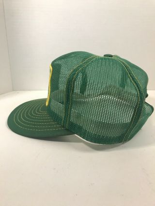 Vtg John Deere Trucker Farmer Mesh Snap Back Hat Cap Hay Specialist Louisville 4