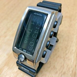 Rare Vintage Pulsar W440 - 4010 Secret Agent Digital Memo Watch Hours Battery 2