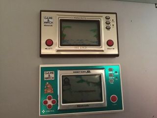 Vintage Nintendo Game And Watch 1982 Donkey Kong Jr And Parachute