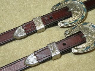 VINTAGE CIRCLE Y One Ear Headstall Bridle with ALPACA SILVER & HORSE HAIR ACCNTS 8