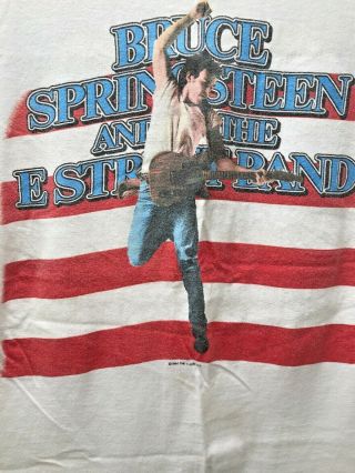 Vintage Bruce Springsteen E Street Band Born In The Usa Tour 1984 Concert Shirt