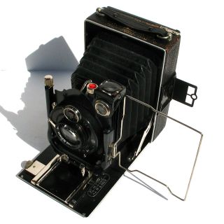 Vintage 1926 Iaghee Patent Duplex720 9x12 Camera W/holders & Film Pack - Unique