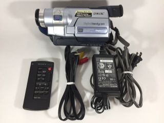 Vtg Sony Digital Video Camera Handycam Recorder Dcr - Trv350 W/ Travel Bag