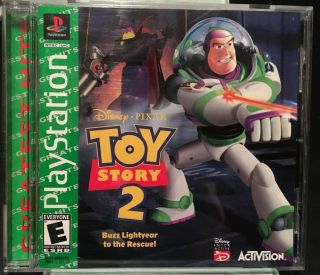 Toy Story 2 Buzz Lightyear Greatest Hits Green Label Sony Playstation 1 Ps1 Rare