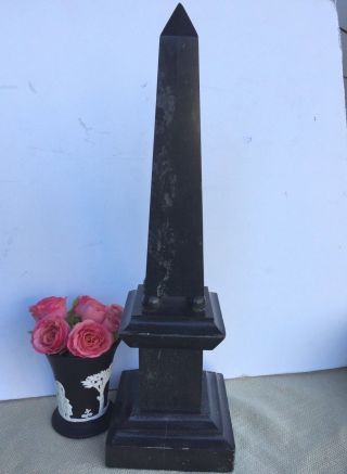 Vintage Marble Obelisk Statue 8