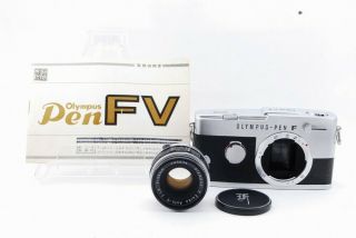 Rare N Olympus PEN FV 35mm SLR Film Camera W/F.  Zuiko 38mm f/1.  8 From Japan 12