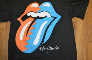 Vintage 1989 The Rolling Stones Tongue And Lip Logo T - Shirt Xl Steel Wheels