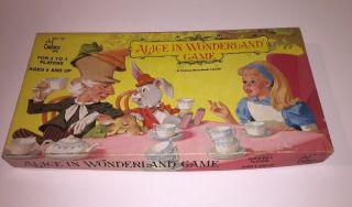 Rare & Vintage " Alice In Wonderland " Board Game By Cadaco - 1984 Ed - 100 Comp