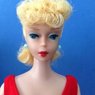 Vintage 5 (5/6?) Blonde Ponytail Barbie.  Never Played With