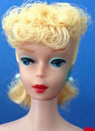 Vintage 5 (5/6?) Blonde Ponytail Barbie.  Never Played With 2