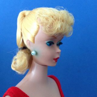 Vintage 5 (5/6?) Blonde Ponytail Barbie.  Never Played With 4