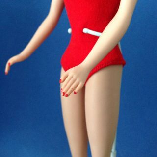 Vintage 5 (5/6?) Blonde Ponytail Barbie.  Never Played With 6