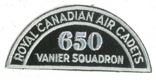Modern Royal Canadian Air Cadet 650 Vanier Squadron Shoulder Flash