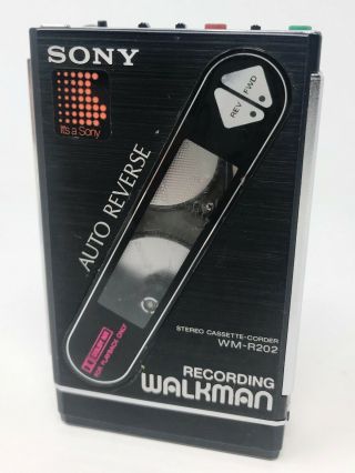 Walkman Vintage Sony Wm - R202 W/ Jvc Headphones
