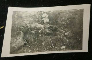Photo Of Soldier Killed On The Battle Field Of Iwo Jima