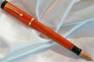 Restored Vintage Parker Duofold Lucky Curve Fountain Pen