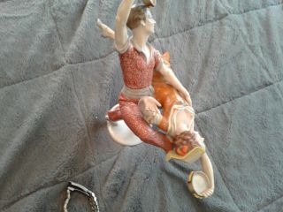 Rosenthal German Porcelain Figurine Rare Prior To Mid Century Tambourine Dancer