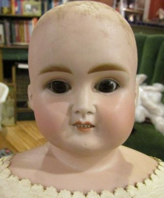 Antique 18 " C1890 German Bisque Abg Turned Shoulderhead Fashion Doll