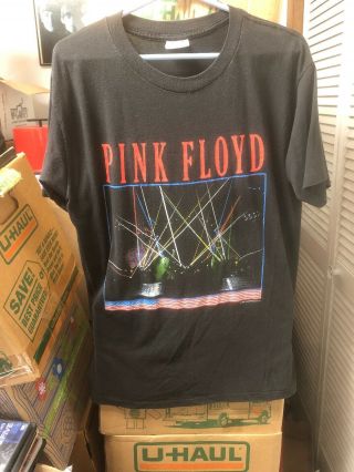 Rare Vintage Og.  Pink Floyd ‘world Tour ‘87 - ‘88’ Concert T - Shirt [black Xl]
