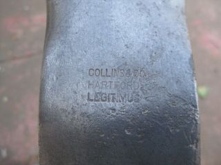 Vintage Collins Legitimus double bit axe heads. 3